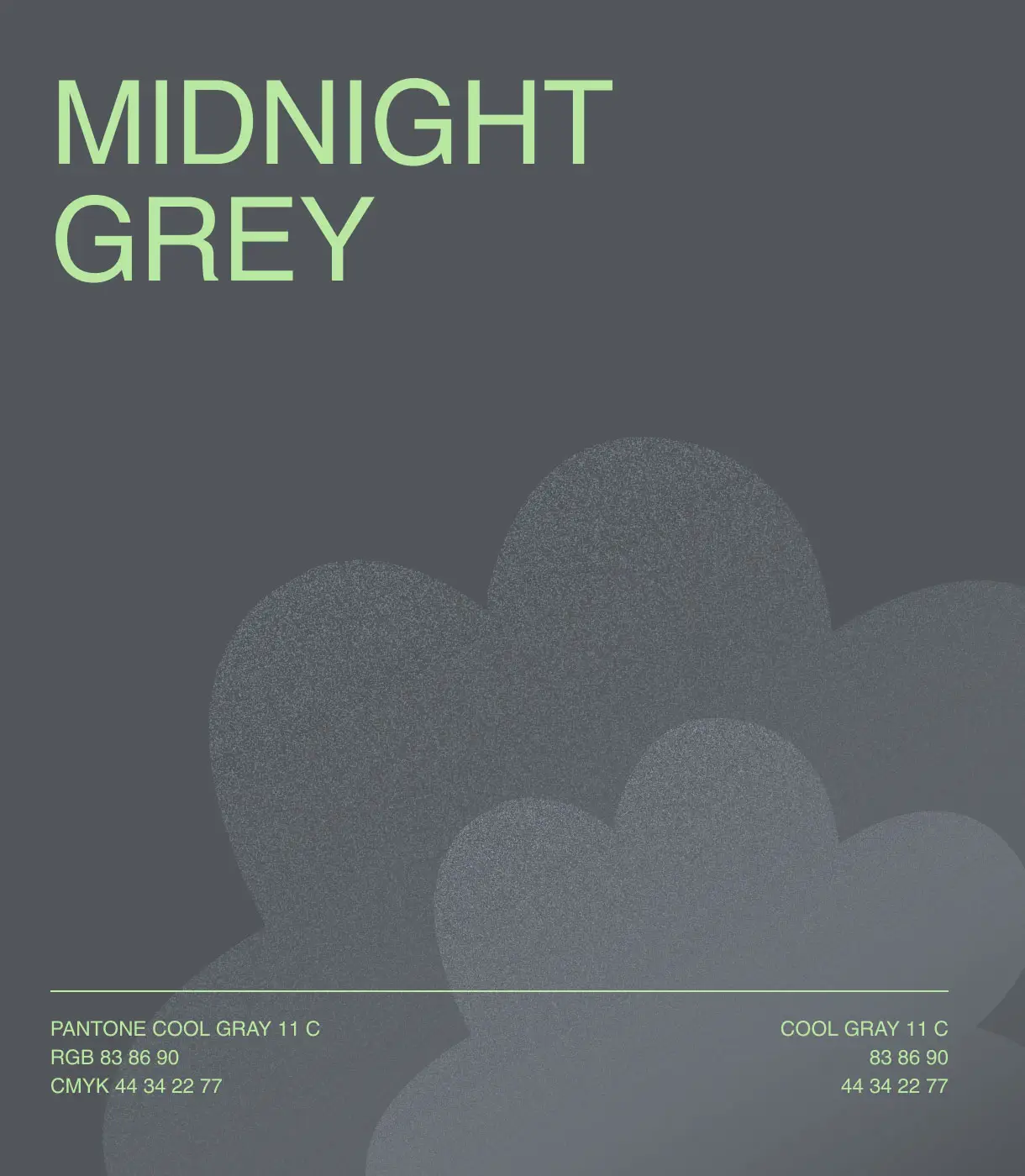 Корпоративная палитра: темный серый Midnight Grey