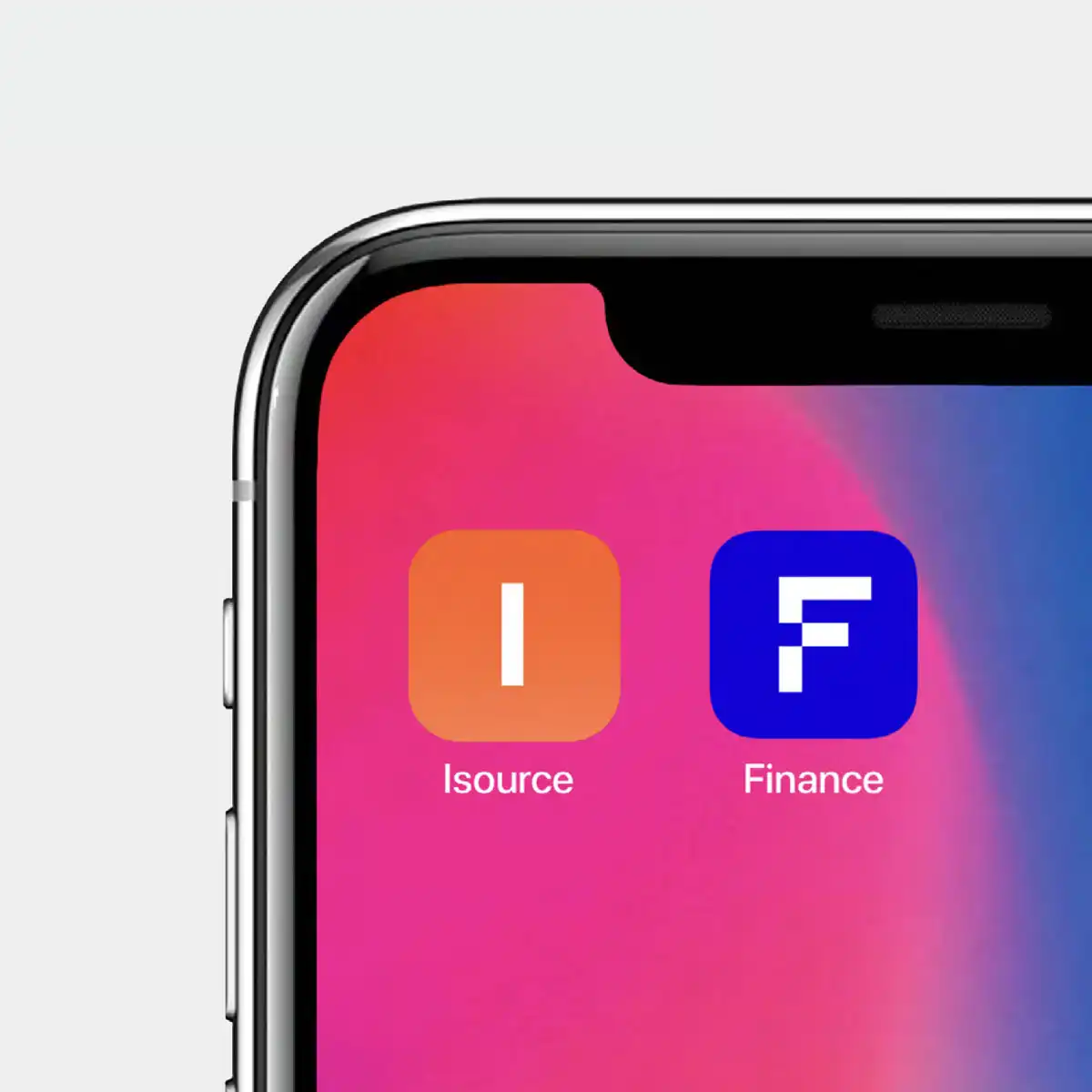 Иконка приложения в айдентике суббренда Isource Finance