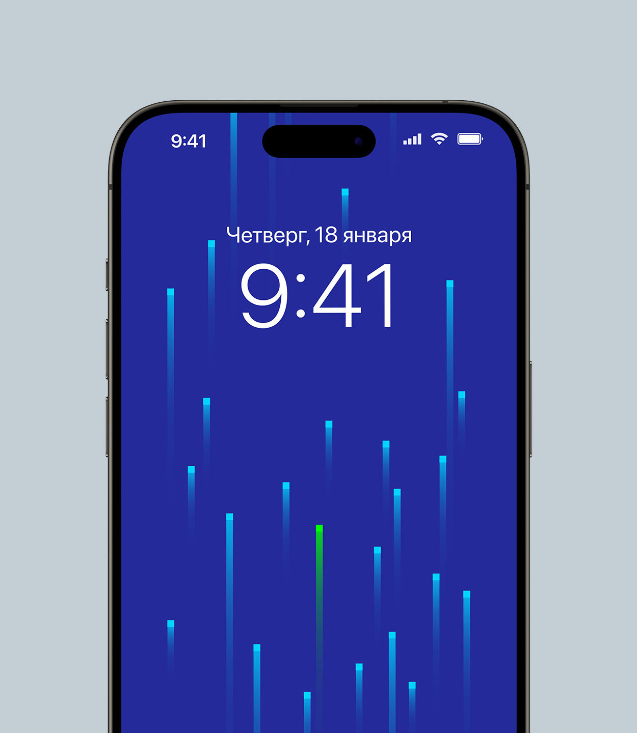 Экран смартфона с фирменными обоями и динамичным паттерном, цифровой брендинг CHINT