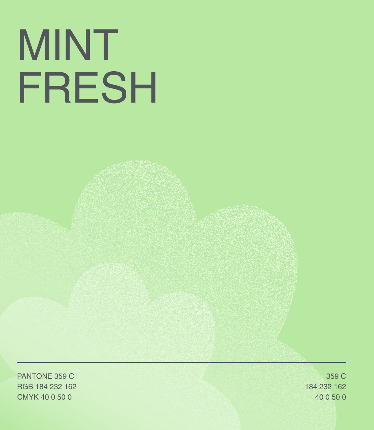 Фирменный цвет бренда: мятный оттенок Mint Fresh